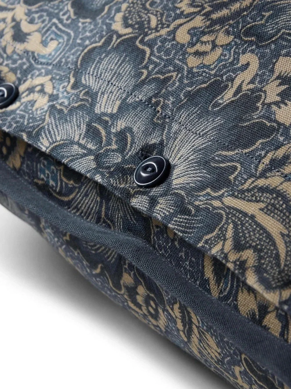 RALPH LAUREN KEATON DEEP INDIGO BLUE FLORAL COTTON STANDARD PILLOW SHAM $145 NWT